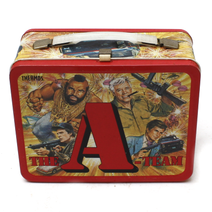 Vintage 1980s "The A-Team" Metal Lunchbox