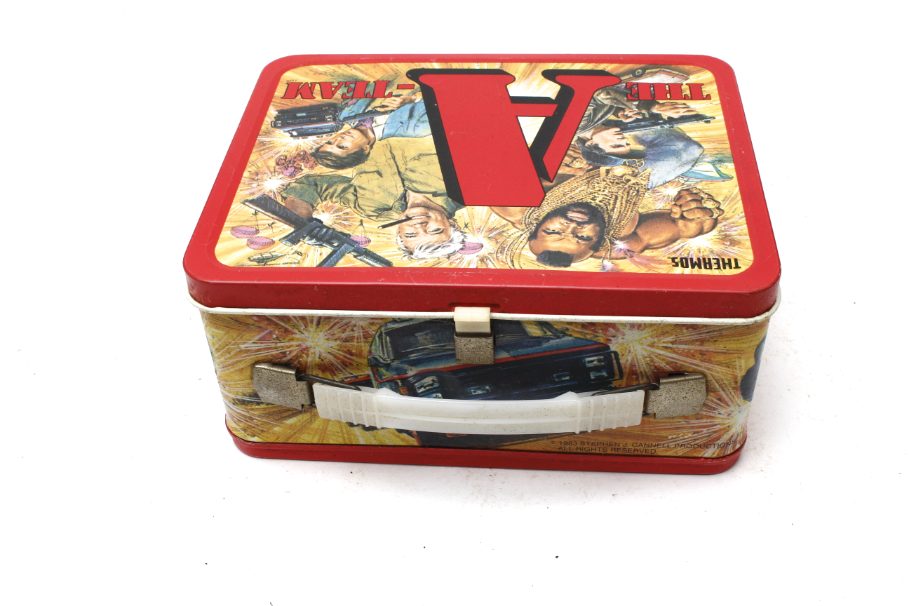 Vintage 1980s "The A-Team" Metal Lunchbox