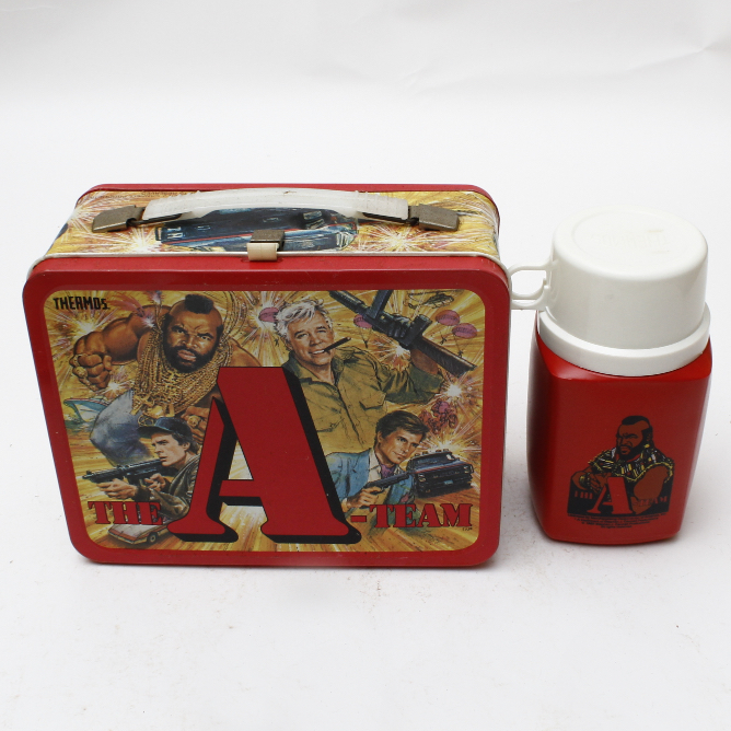Vintage 1980s "The A-Team" Metal Lunchbox