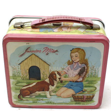 Vintage 1970s "Junior Miss" Metal Lunchbox