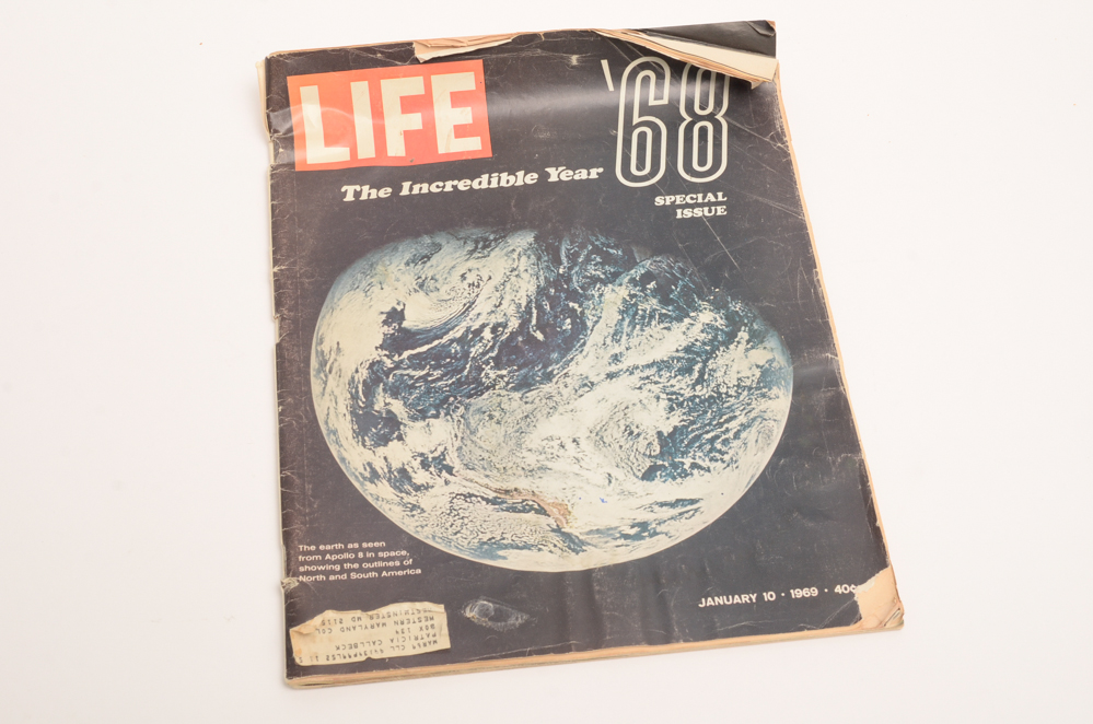 1960s Apollo 8 and Moon Landing Newspapers and LIFE Magazine