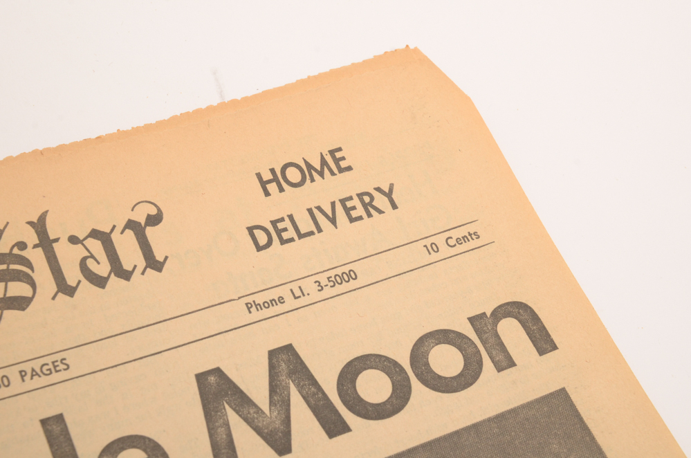 1960s Apollo 8 and Moon Landing Newspapers and LIFE Magazine