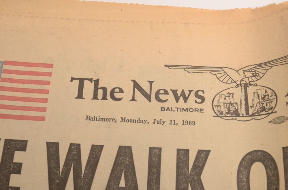 1960s Apollo 8 and Moon Landing Newspapers and LIFE Magazine