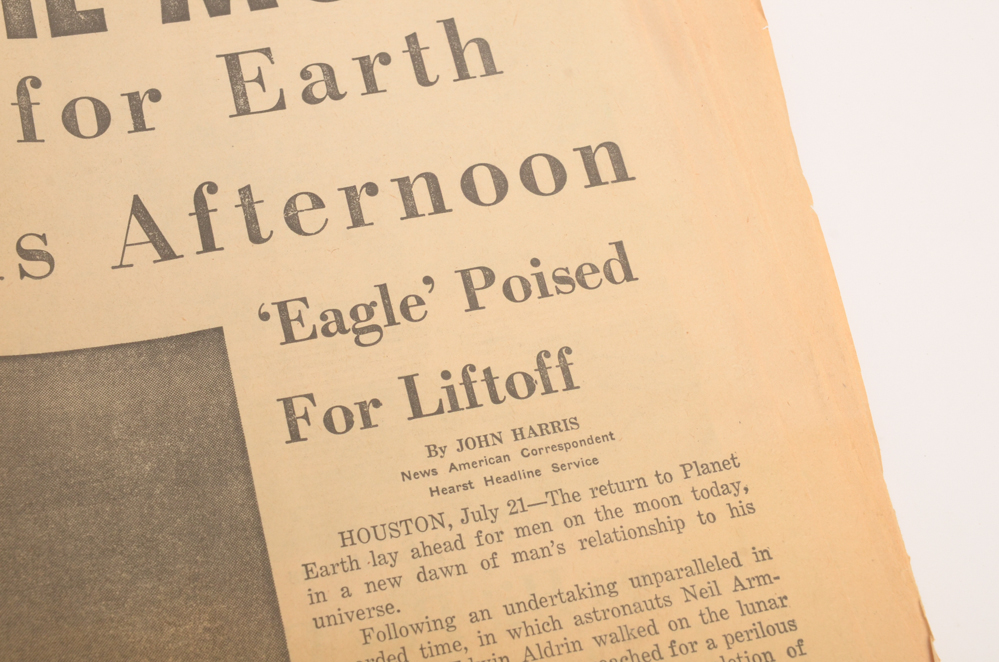 1960s Apollo 8 and Moon Landing Newspapers and LIFE Magazine