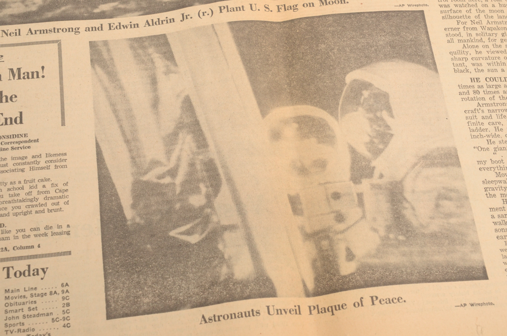 1960s Apollo 8 and Moon Landing Newspapers and LIFE Magazine