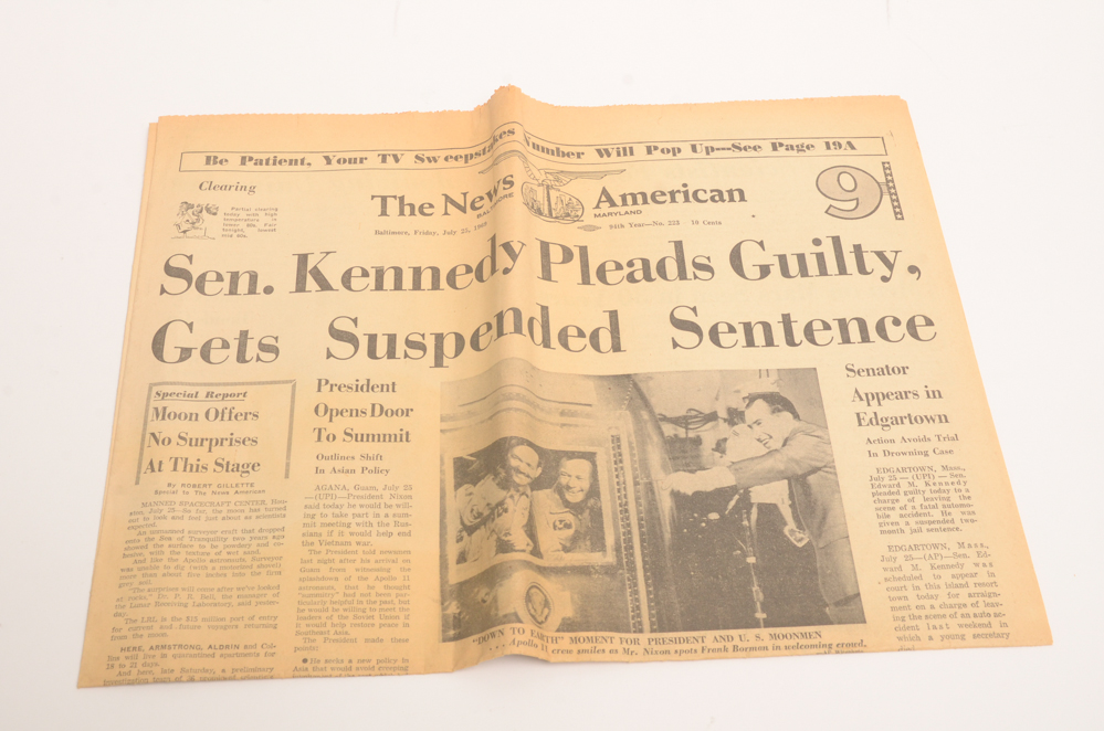 1960s Apollo 8 and Moon Landing Newspapers and LIFE Magazine