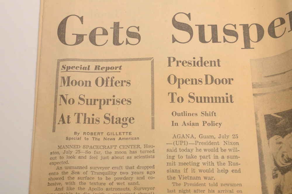 1960s Apollo 8 and Moon Landing Newspapers and LIFE Magazine