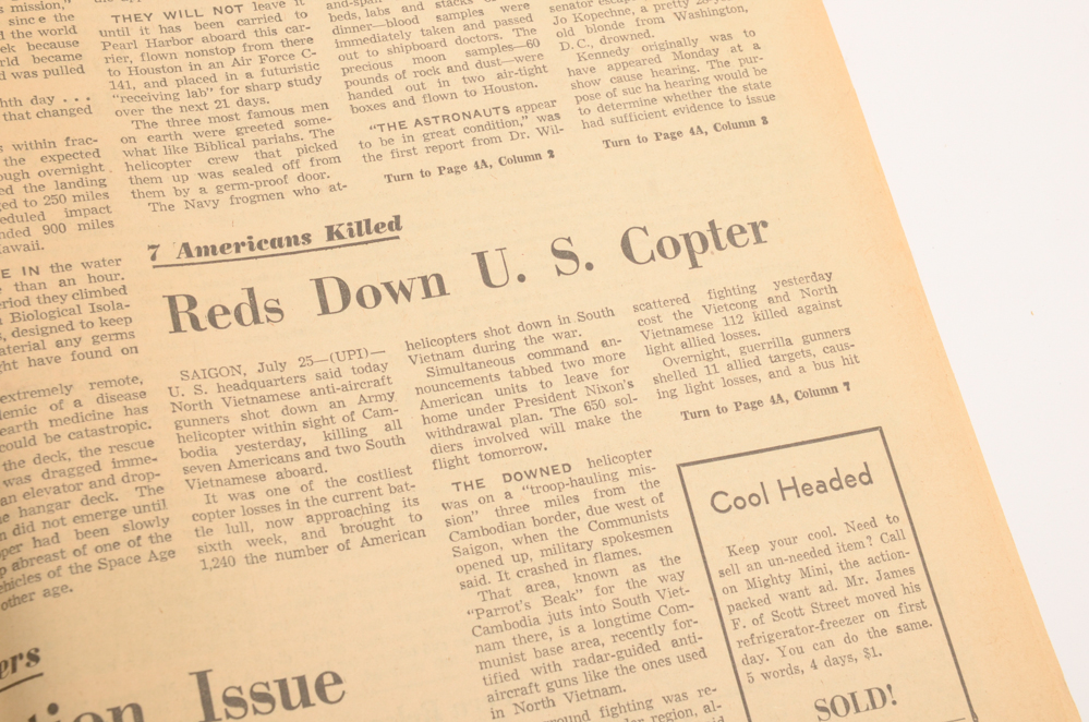 1960s Apollo 8 and Moon Landing Newspapers and LIFE Magazine