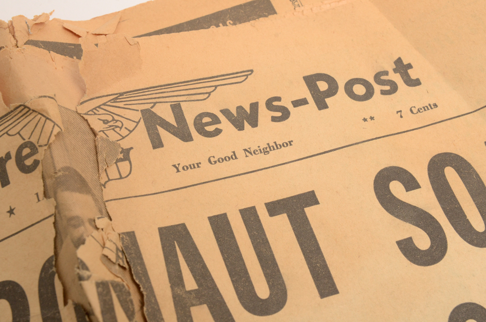 1960s Apollo 8 and Moon Landing Newspapers and LIFE Magazine