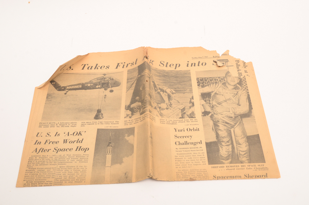 1960s Apollo 8 and Moon Landing Newspapers and LIFE Magazine