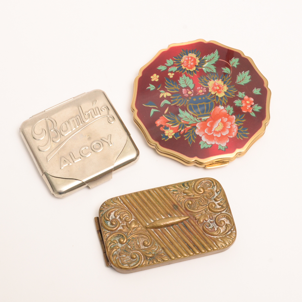 Vintage Tobacco Cases from Spain with Compact