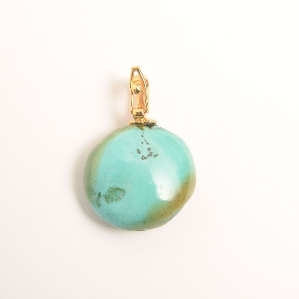 Turquoise Snap Bail Pendant