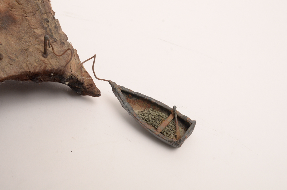Tim Holmes Sculpture of Stilted Waterfront Cottages