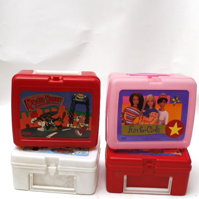 Grouping of Vintage Plastic Lunchboxes