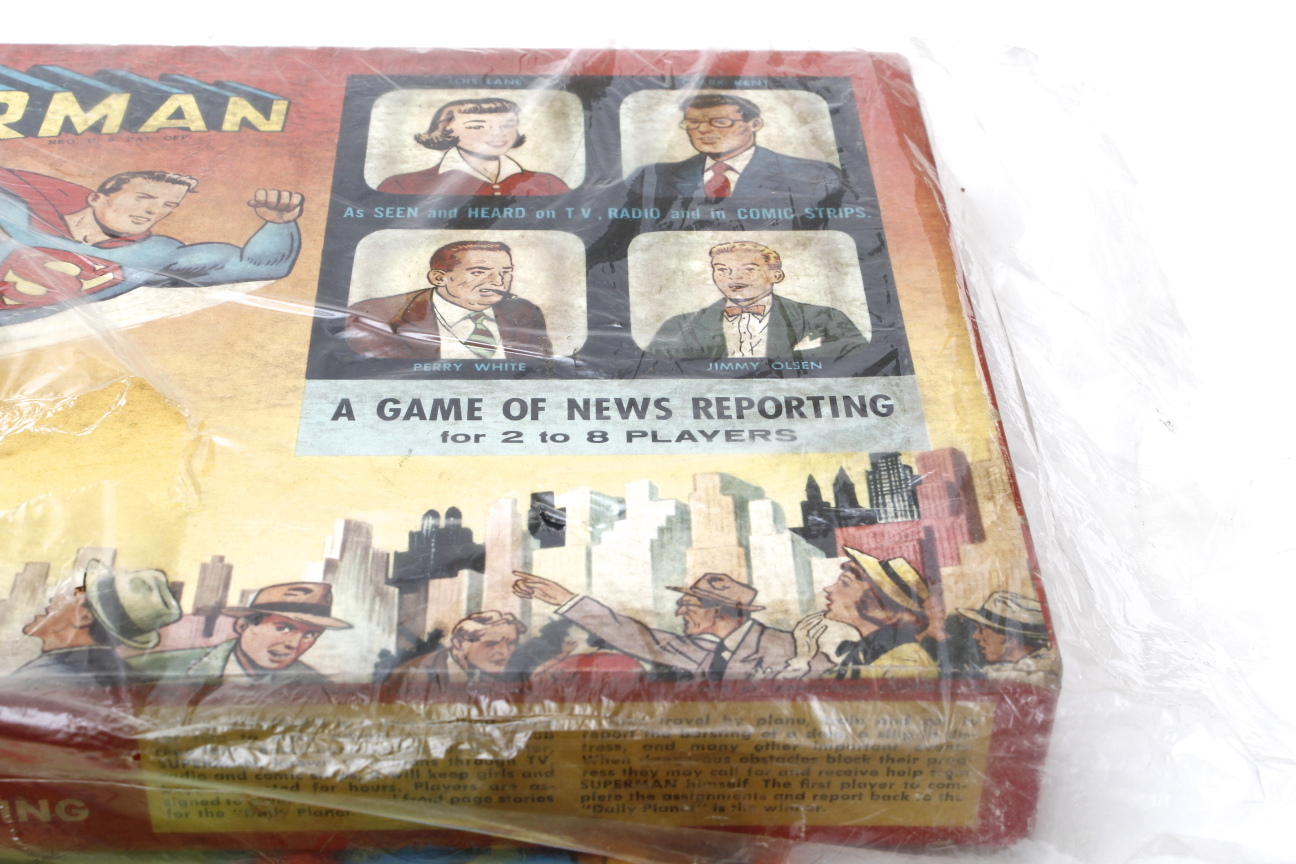 Vintage 1954 "Calling Superman" Board Game and 1967 "Superman" Game Board