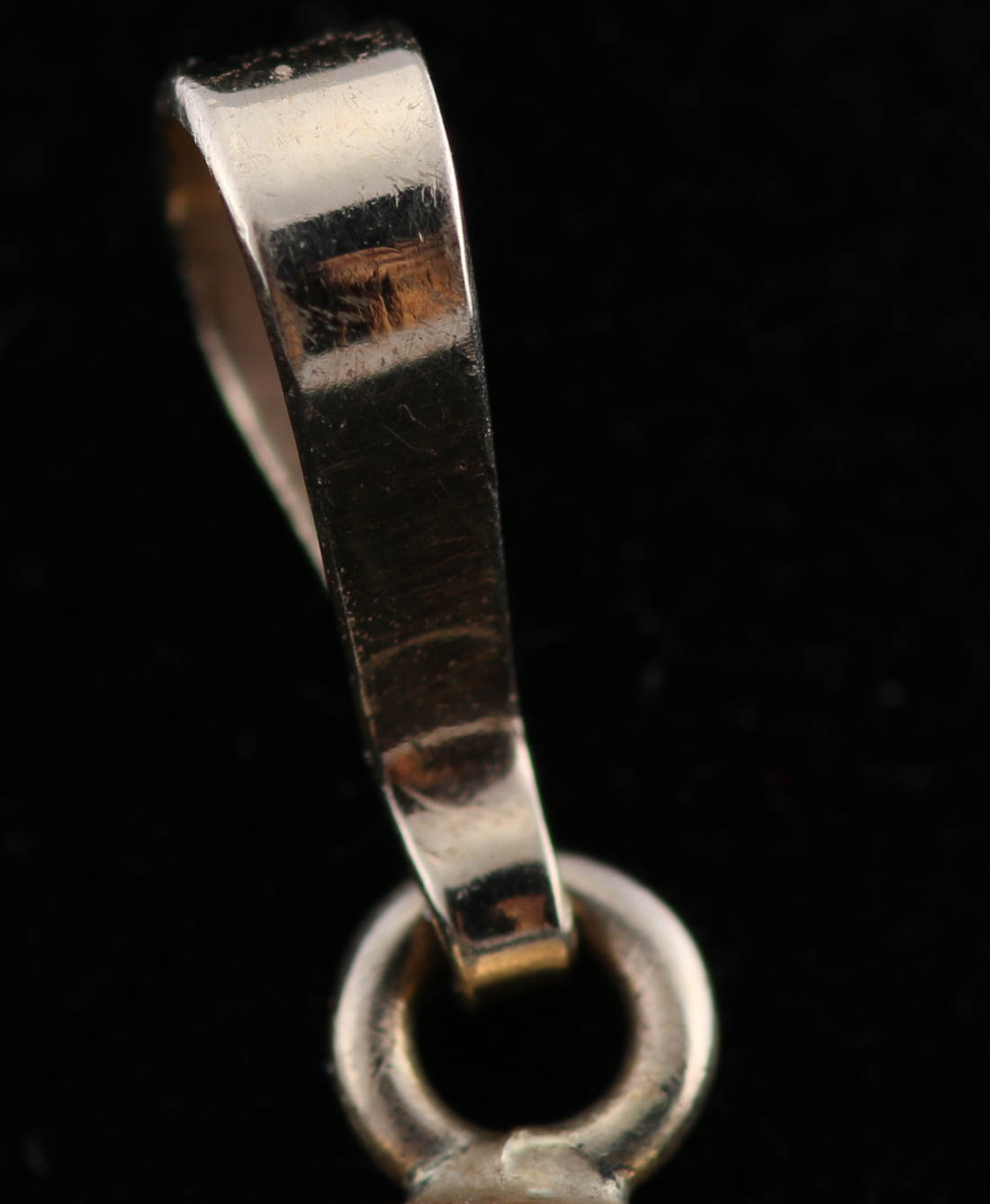 14K Gold Pendant with Onyx and Agate Cameo