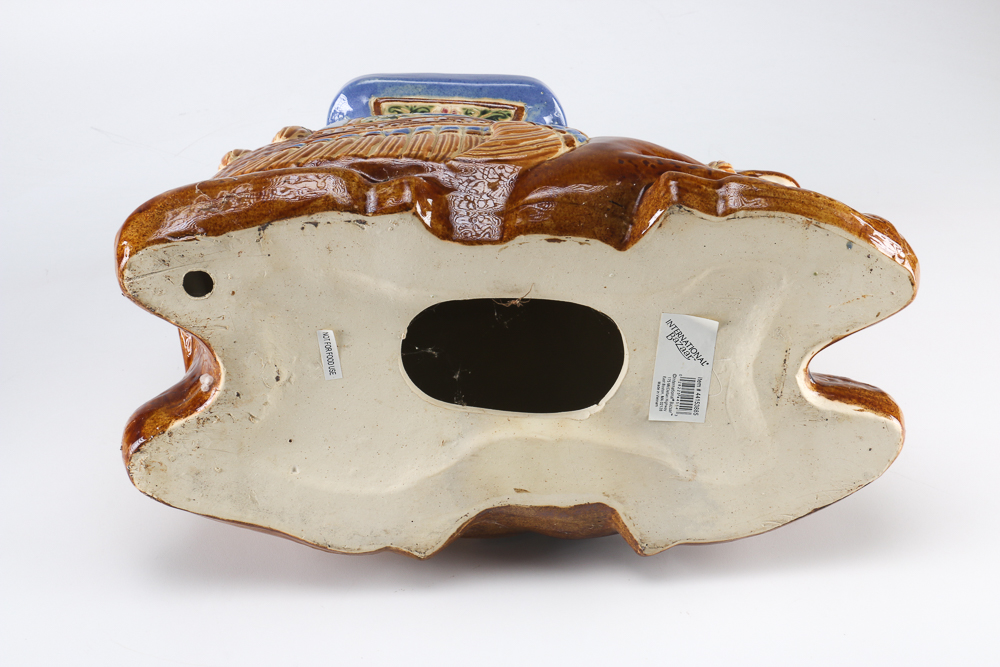 Fully Painted and Glazed Ceramic Camel