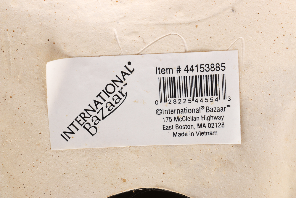 Fully Painted and Glazed Ceramic Camel