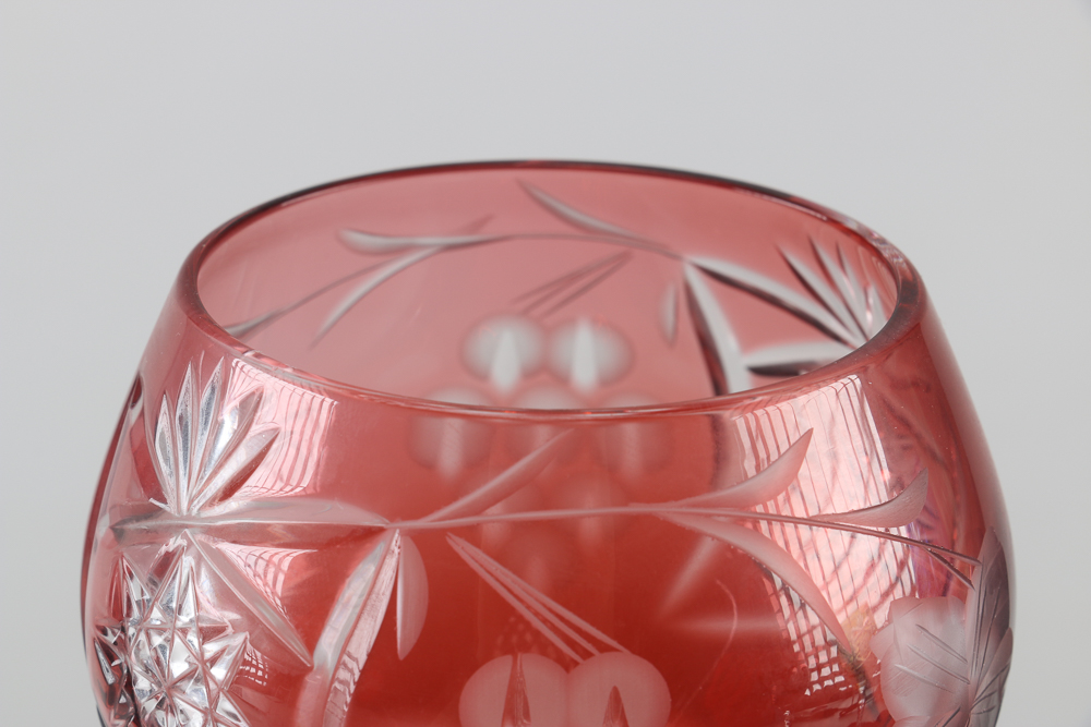 Colorful Set of Six Wine Glasses