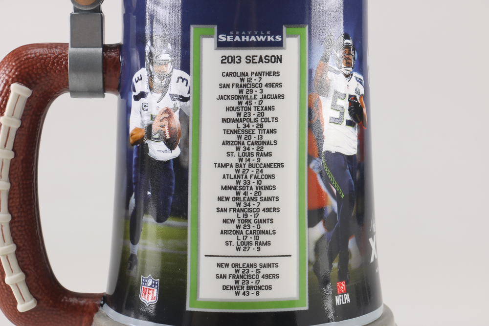 Superbowl XLVIII Champions Seatle Seahawks Ornament and Stein