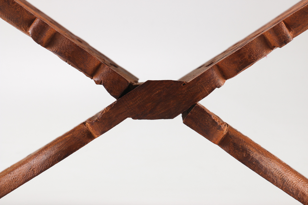 Carved Wood Book Display Stand