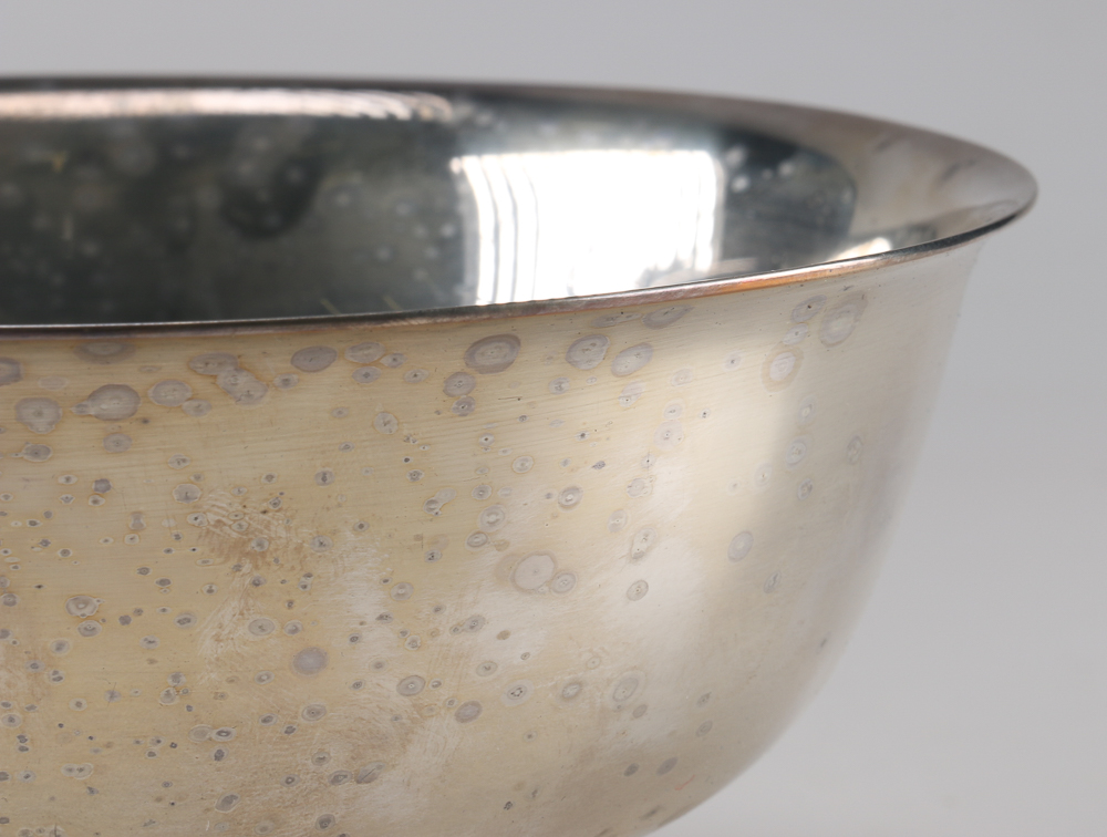 Silver Plate Platter and Paul Revere Style Bowls