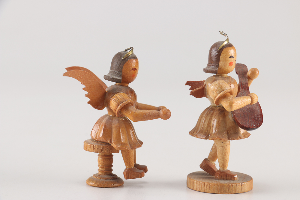 Collection of Angel Figurines and a Trinket Box