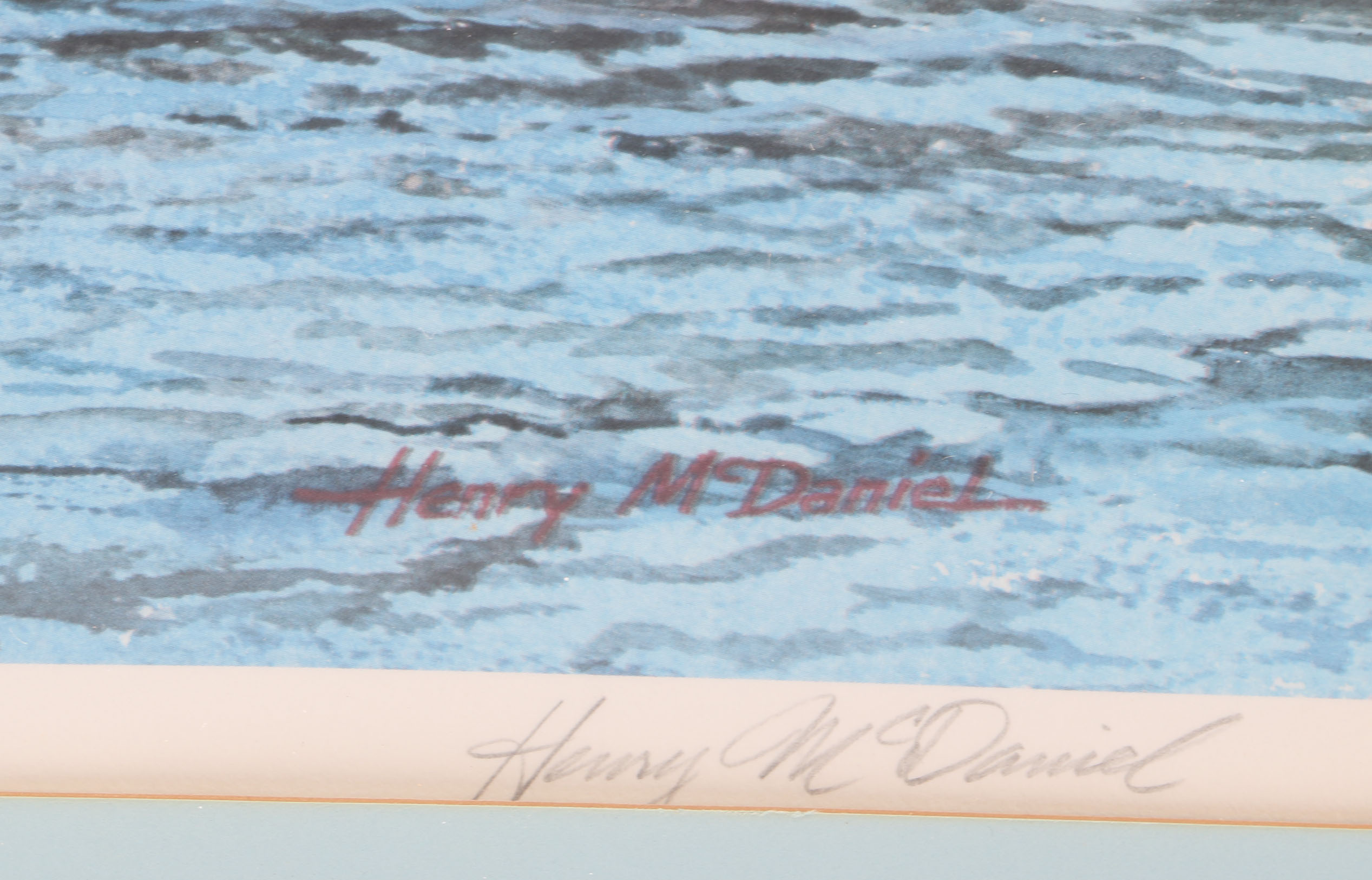 Henry McDaniel Limited Edition Lithograph "Morning on Taylor Shore"