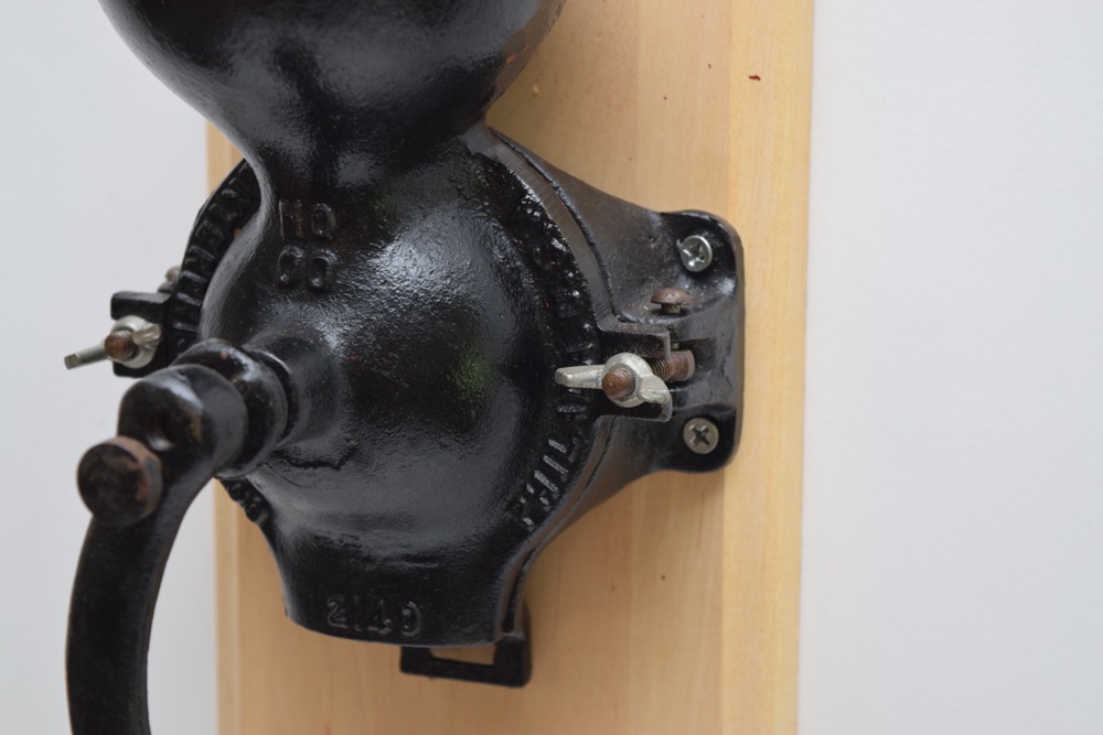 Antique Black Painted Cast Iron Enterprise Mfg. Co. Coffee Grinder