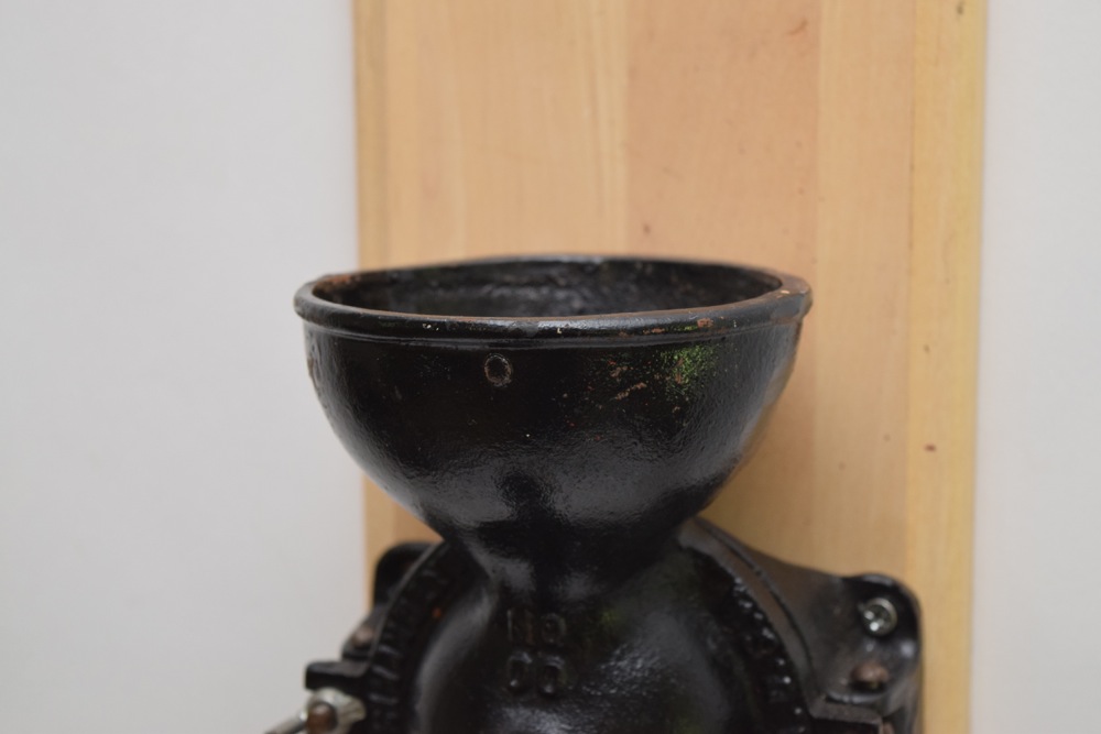 Antique Black Painted Cast Iron Enterprise Mfg. Co. Coffee Grinder