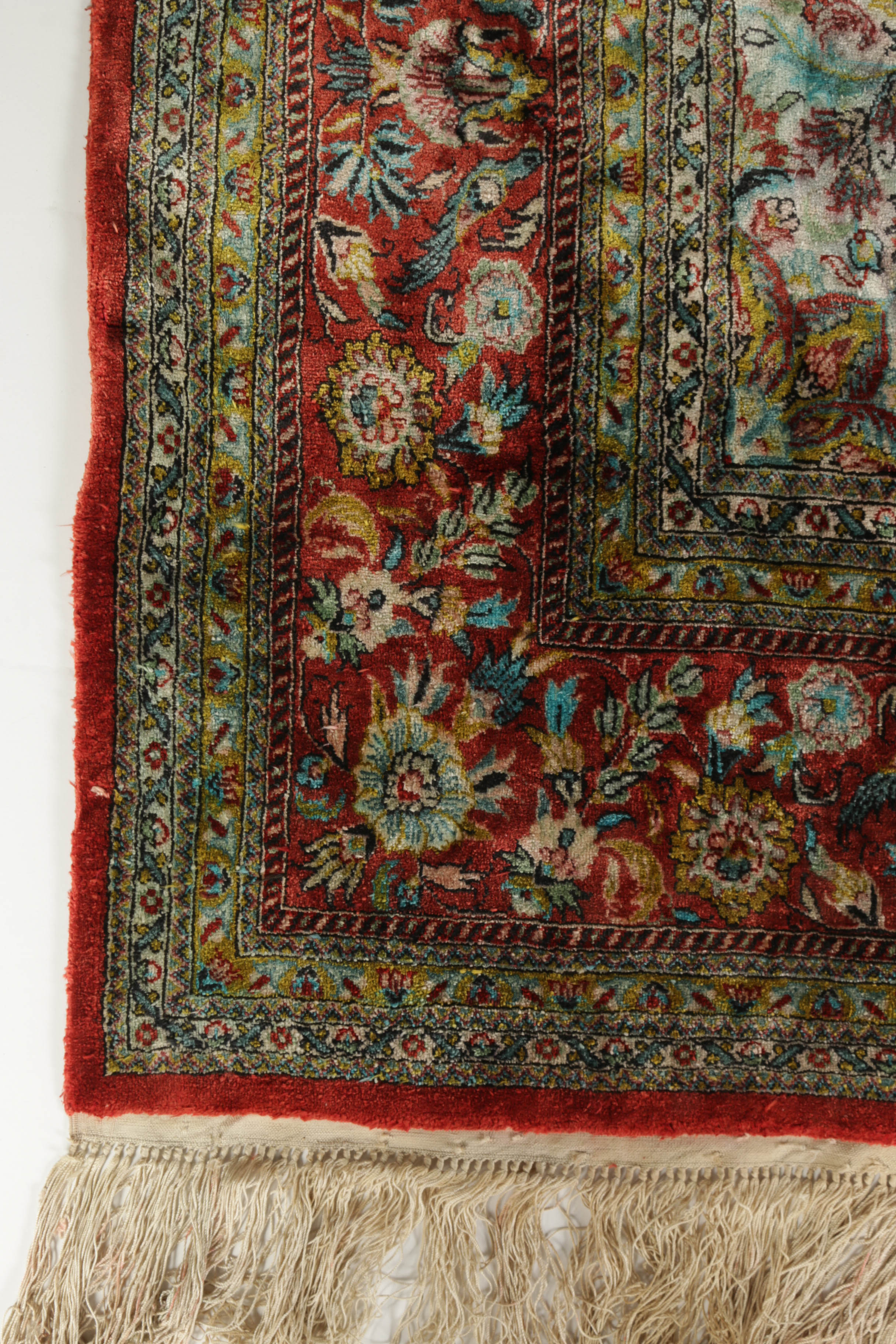 Handwoven Silk Kashan Area Rug