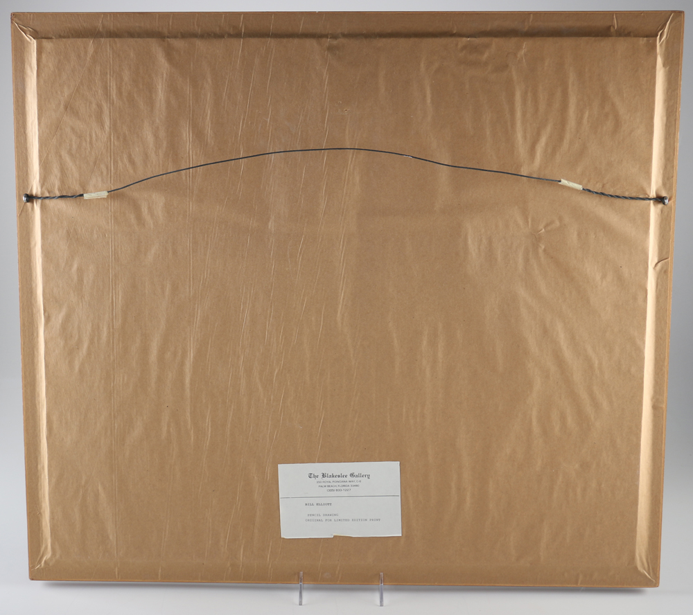 Signed Pencil Drawing by Bill Elliott