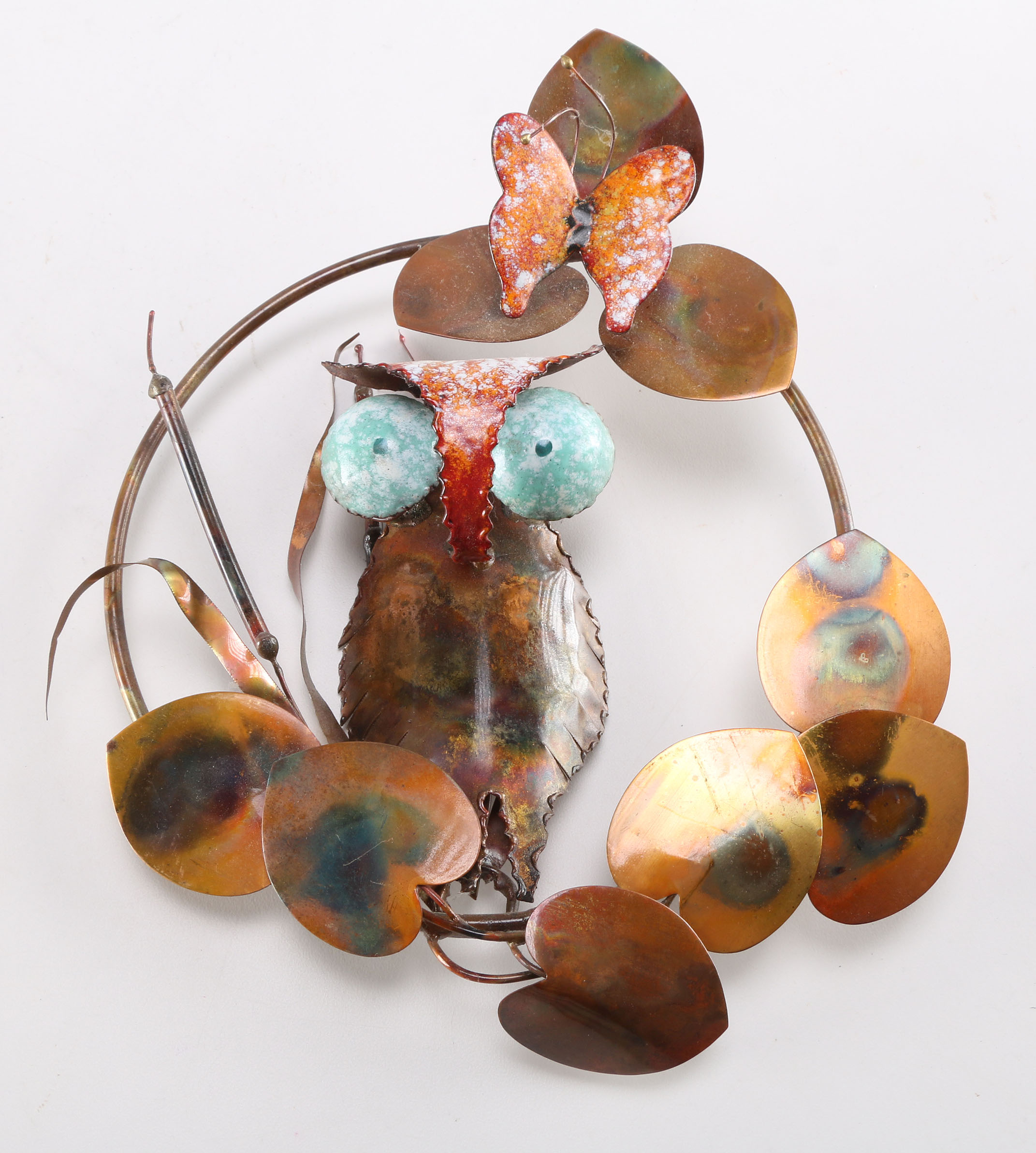 Pair of Copper Hanging Wall Sculptures
