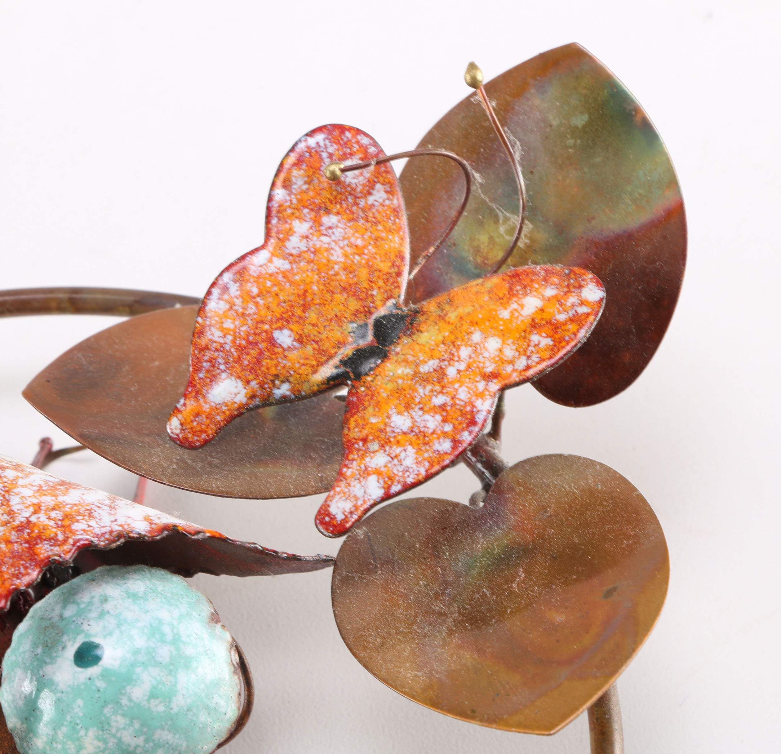 Pair of Copper Hanging Wall Sculptures