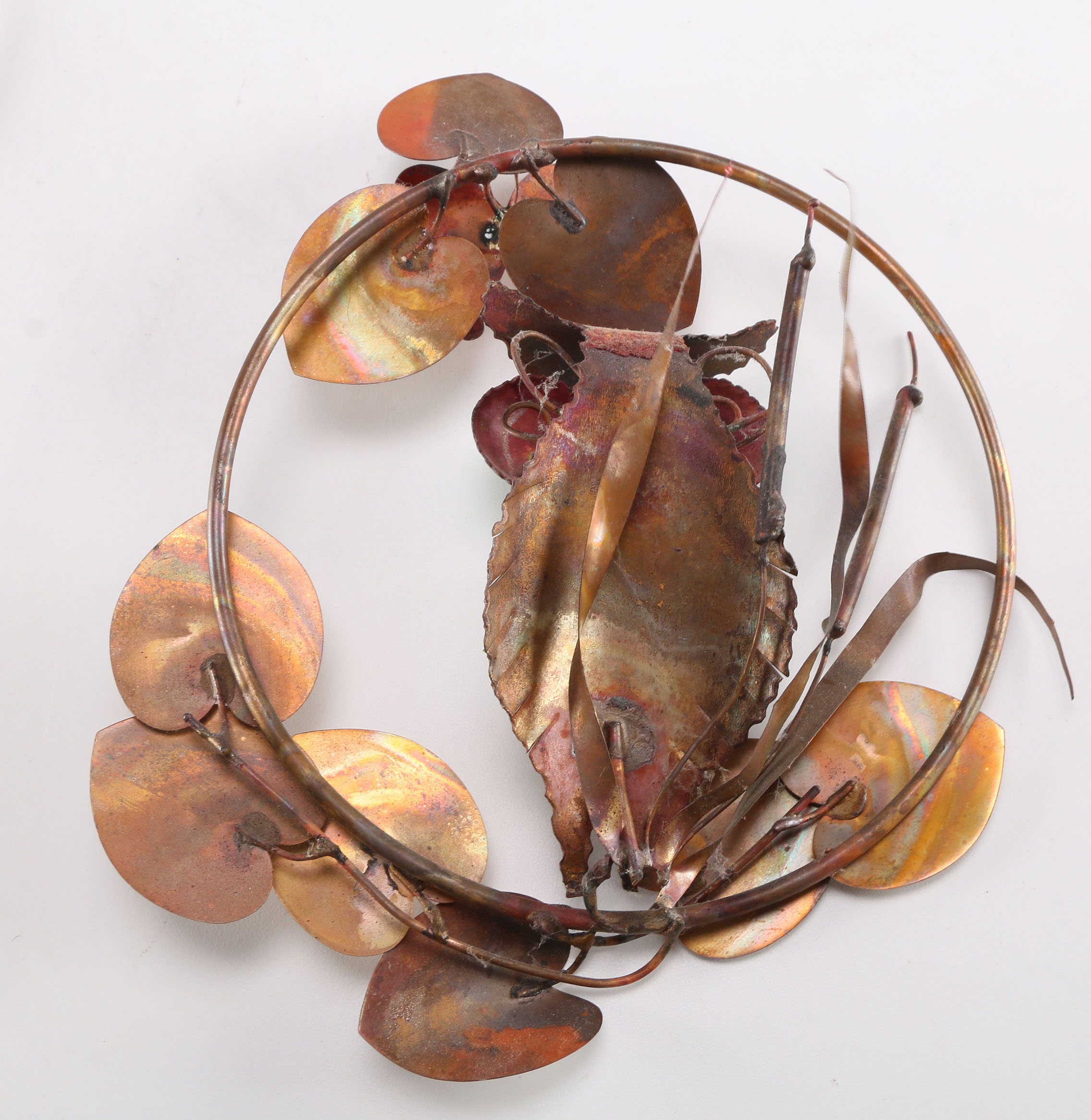 Pair of Copper Hanging Wall Sculptures