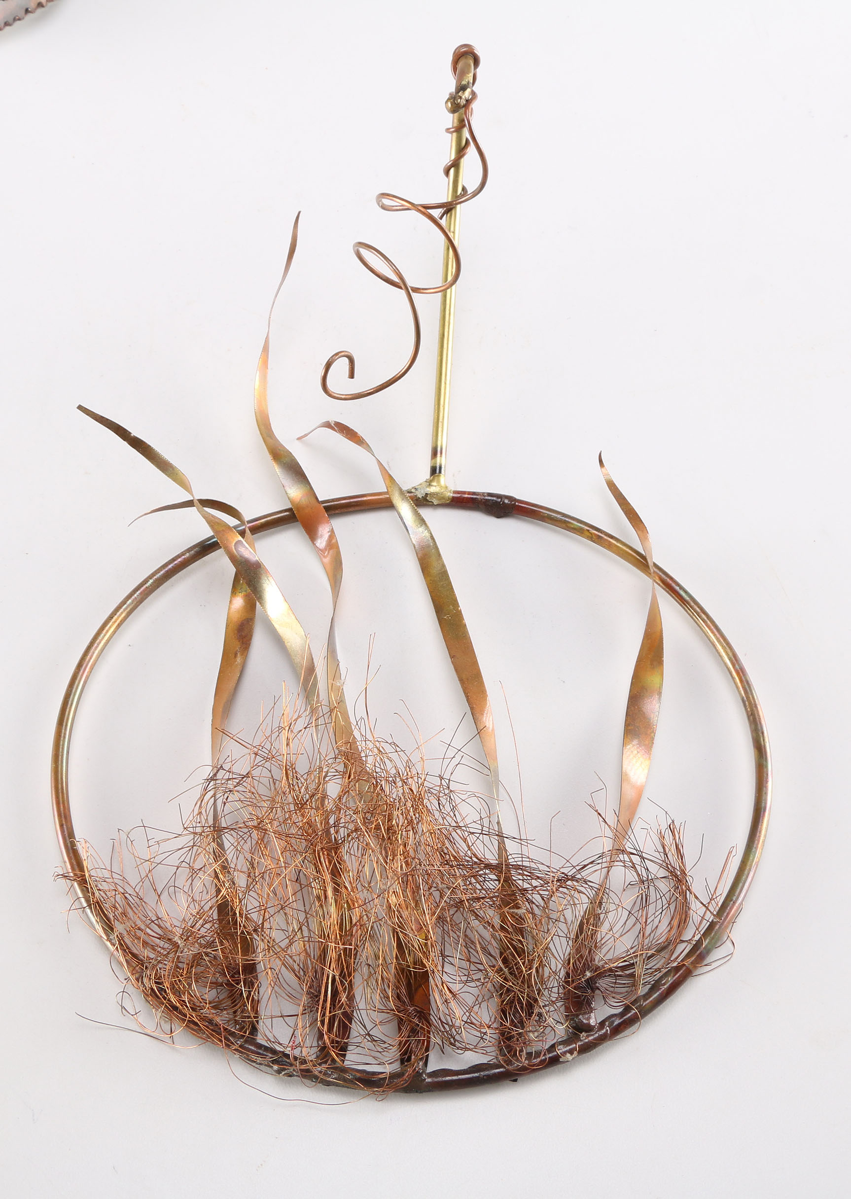 Pair of Copper Hanging Wall Sculptures