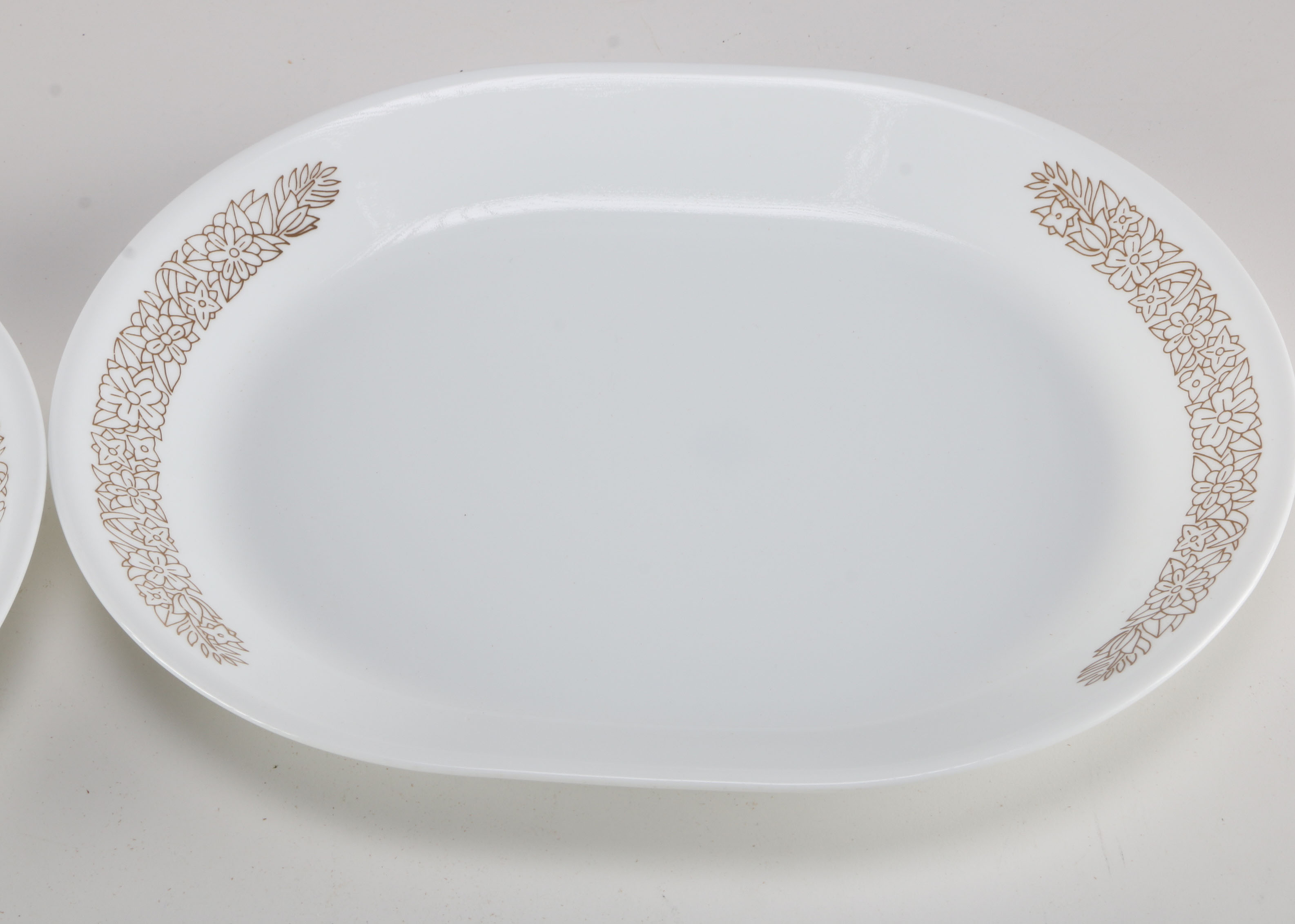 Vintage "Woodland Brown" Corelle and Pyrex Dinnerware