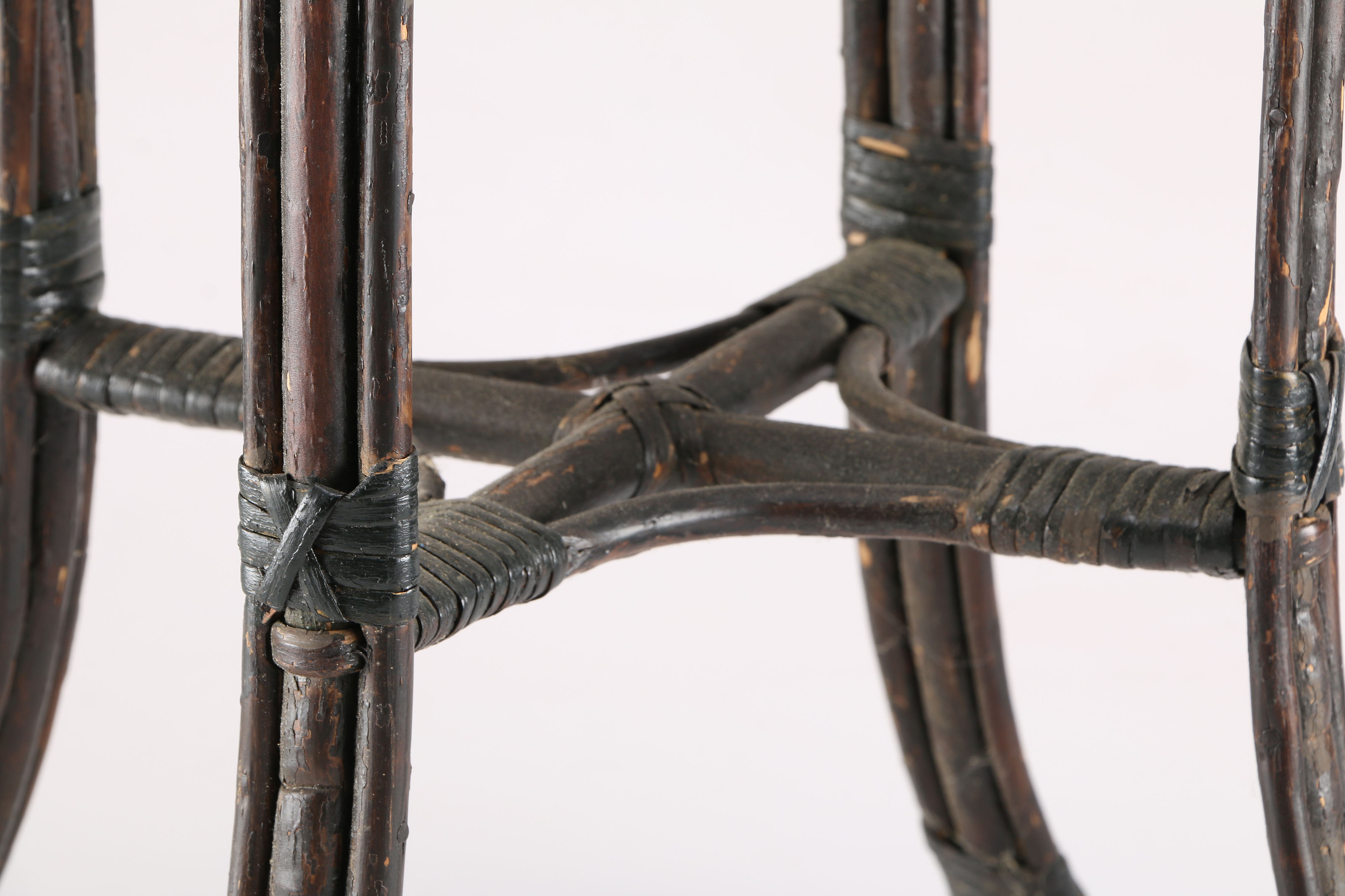 Black Wicker Plant Stand