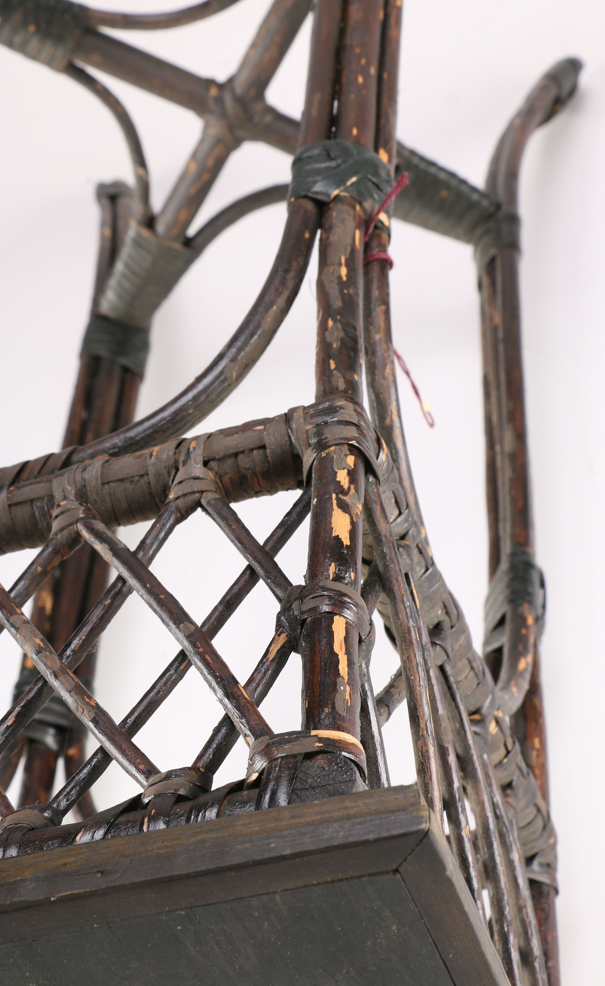 Black Wicker Plant Stand