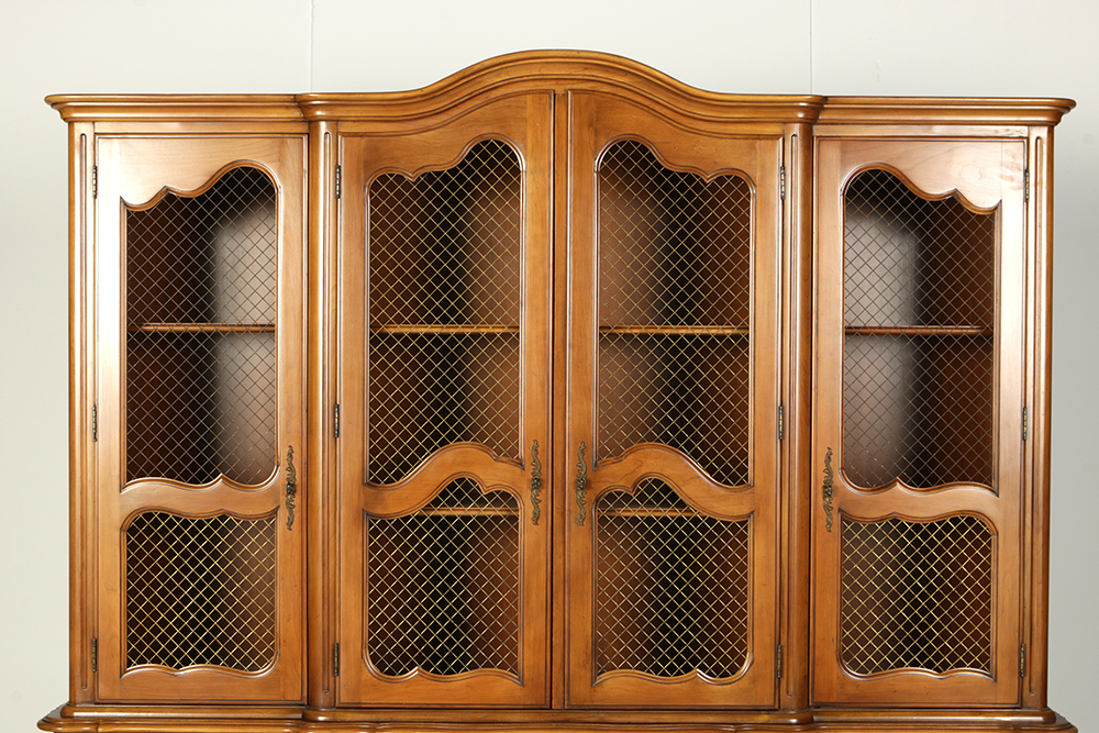 Large Queen Anne Style China Cabinet