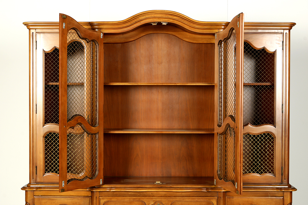 Large Queen Anne Style China Cabinet