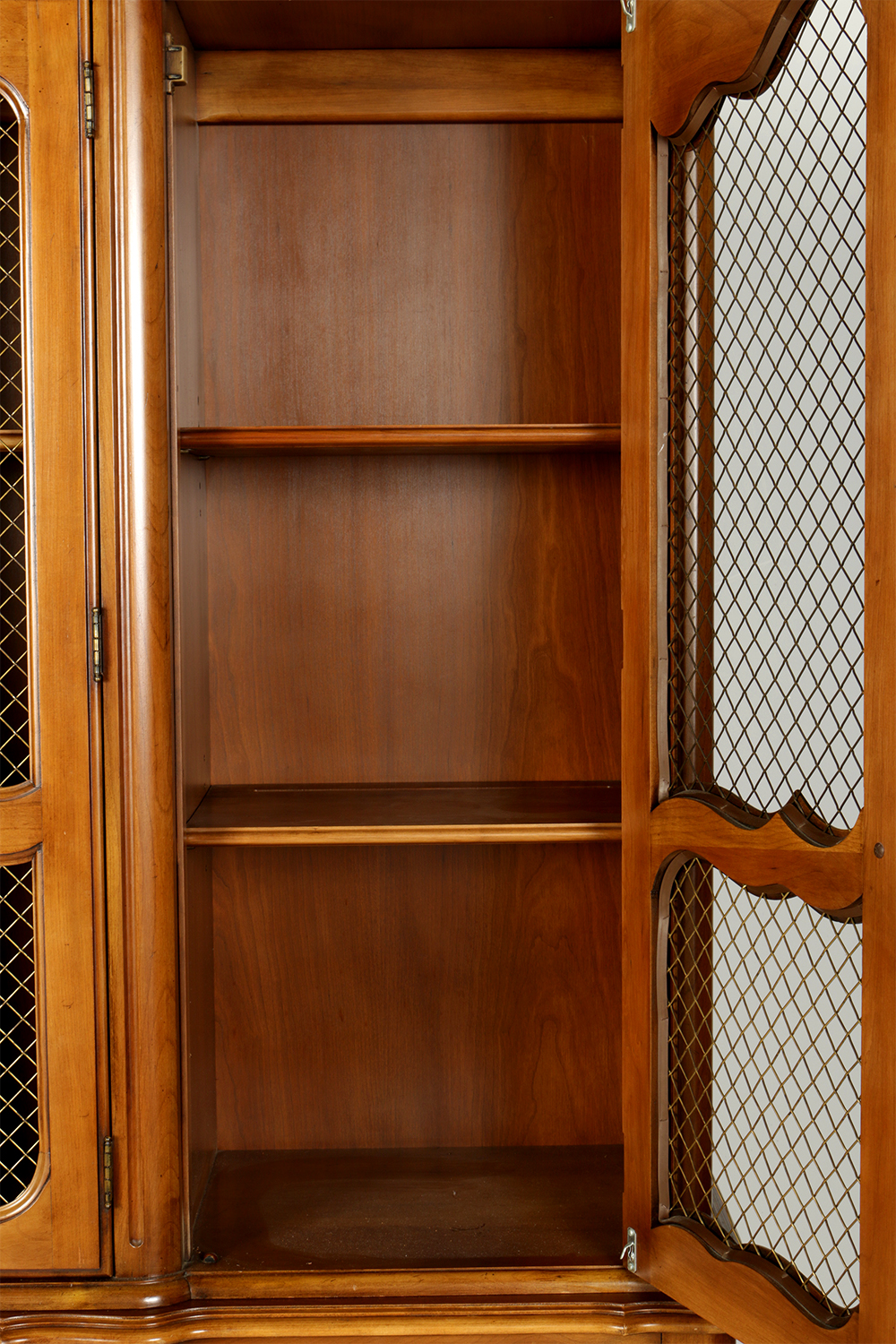 Large Queen Anne Style China Cabinet