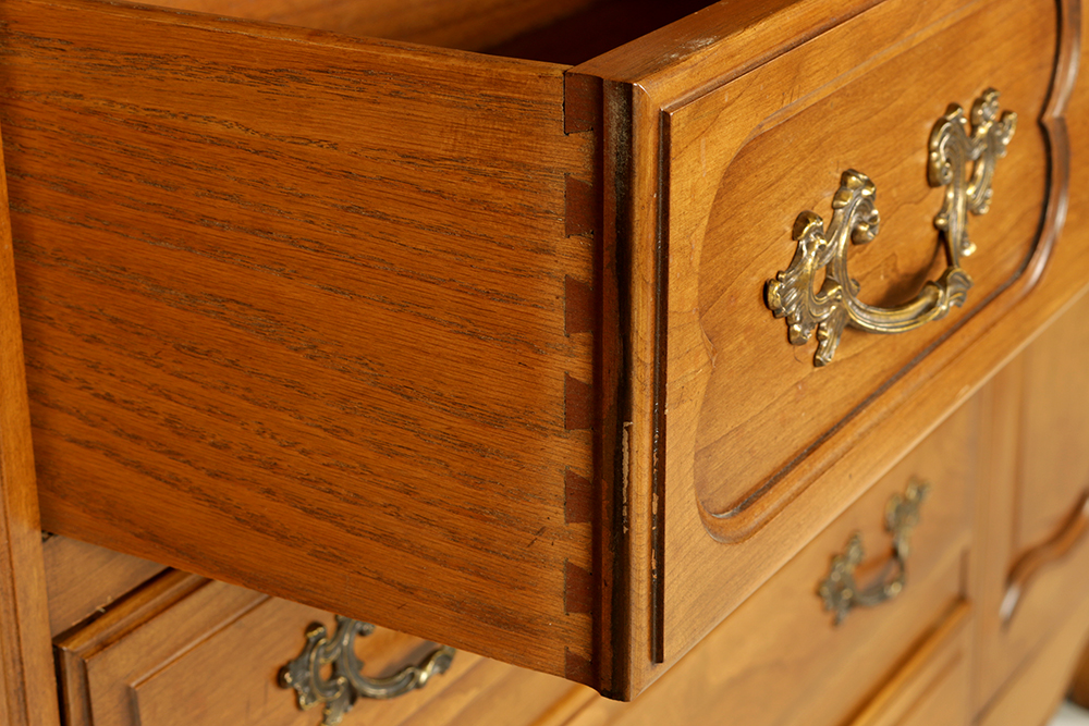 Large Queen Anne Style China Cabinet