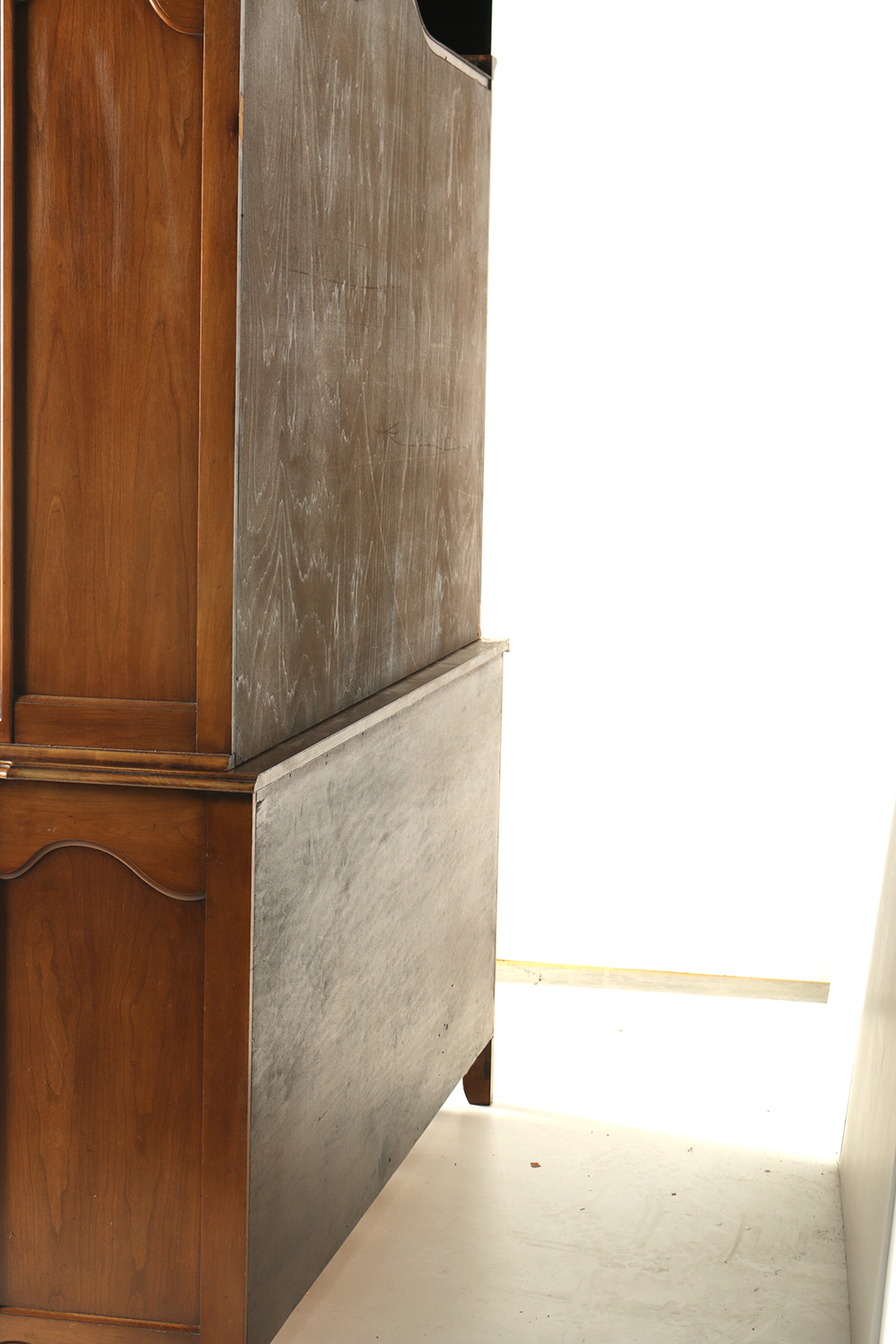 Large Queen Anne Style China Cabinet