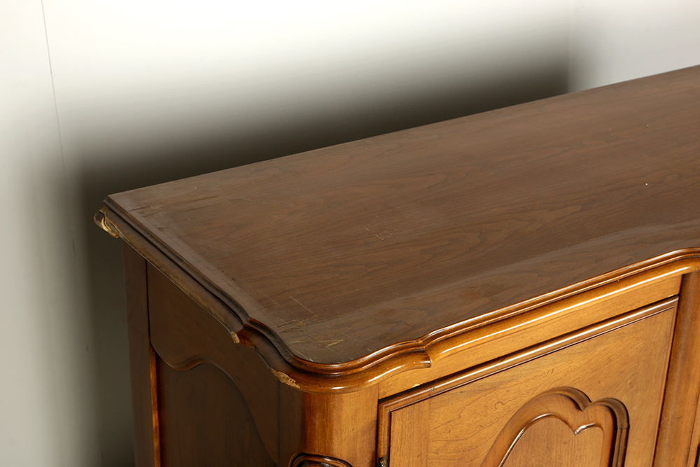 Large Queen Anne Style China Cabinet