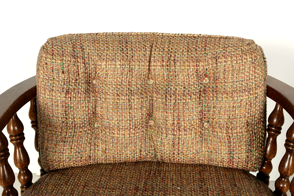 Pair of Cushioned Captain's Chairs