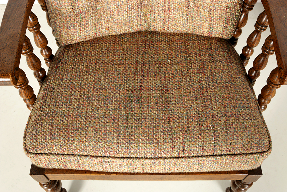 Pair of Cushioned Captain's Chairs