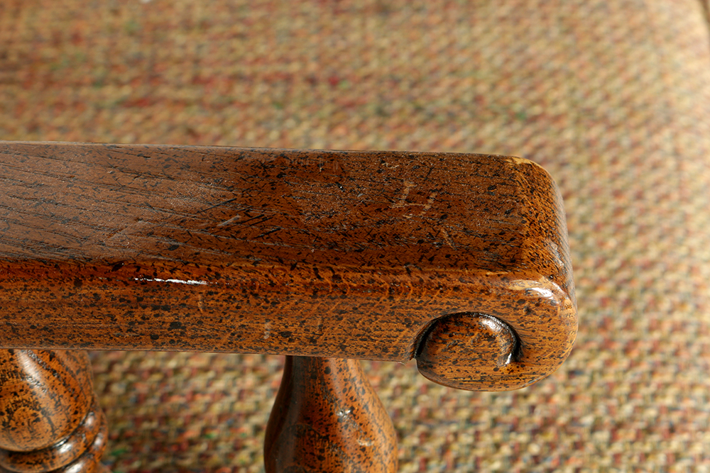 Pair of Cushioned Captain's Chairs