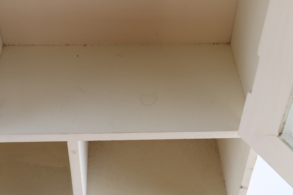 White Wood Hanging Medicine Cabinet