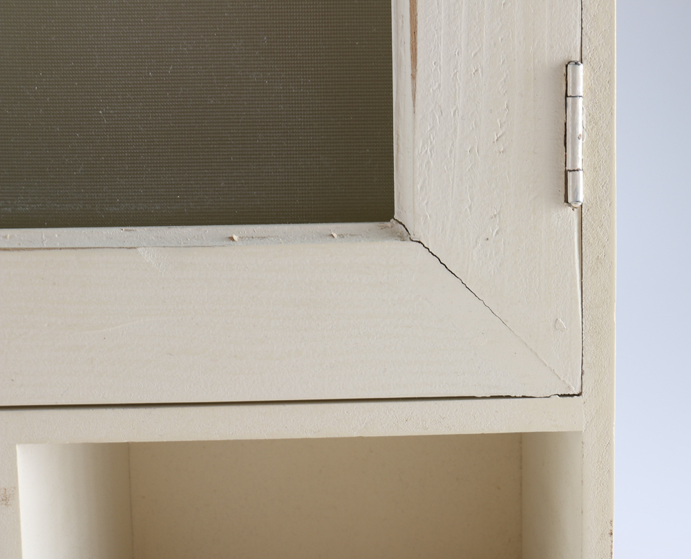 White Wood Hanging Medicine Cabinet